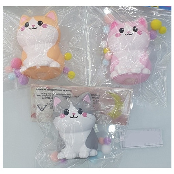 Игрушка-антистресс "Кошечка" 4цв. (10*9см) IT111205