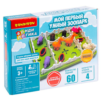 Bondibon Логическая игра Мой первый умный зоопарк ВВ6112