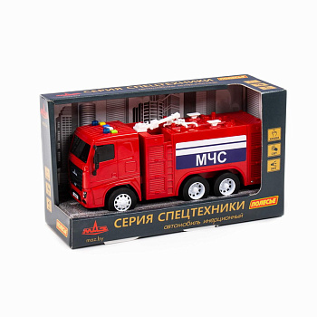 Автомобиль-пожарный МАЗ (инерц,свет,звук) в/к 94094 (Полесье)