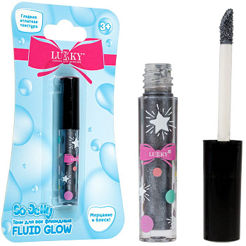 Lukky Fluid Glow, флюидные перламутровые тени д.век,перламутр, 5мл.,блистер Т27253