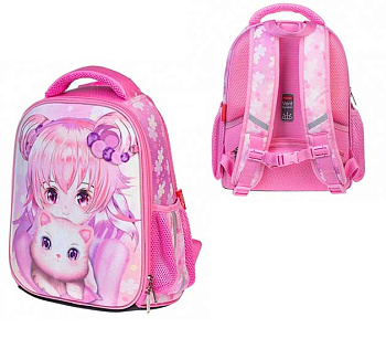Рюкзак ХАТ Ergonomic Mini "Аниме с котиком" NRk_01006 EVA,35*27*13см,1отд.