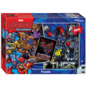Пазлы (104эл) Avengers Mech Strike (Marvel) 82239 (Степ Пазл)