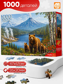 Пазлы (1000эл) Камчатка Ф1000-9624 Ф1000-9624