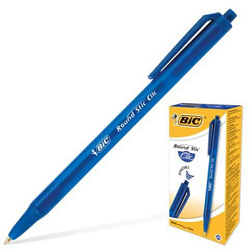 Ручка авт. шар. BIC Раунд Стик Клик 926376 синяя