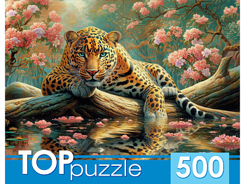 Пазлы (500эл) Леопард на озере Ф500-2742