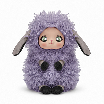 Мягкие Игрушки Мягкая Игрушка, MAXITOYS, Овечка Мила Фиолетовая, 18 см