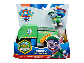 Paw Patrol Машинка с фигуркой Рокки (15см) 43677