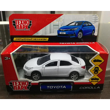 Машина Технопарк металл. Toyota Corolla белая (12см) дв,инер,в/к COROLLA-WT