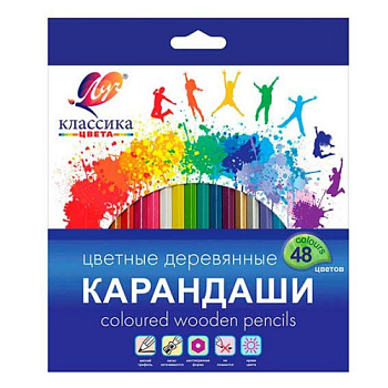 Карандаши 48цв. ЛУЧ "Классика" 31С 2033-08 шестигр.