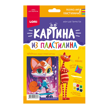 Картина из пластилина "Лисичка" Пз/Пл-024