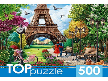 Пазлы (500эл) Прогулка по Парижу П500-0737