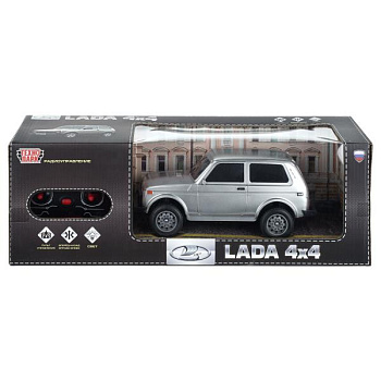 Машина Технопарк Р/У LADA 4x4 (23см) свет, серебристый в/к 2404F0439