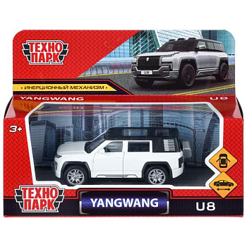 Машина Технопарк металл. yangwang u8 длина (10,5см) инерц, белый в/к U8-11-WH