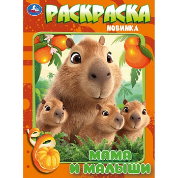 Раскраска А4 Мамы и малыши 978-5-506-11450-5