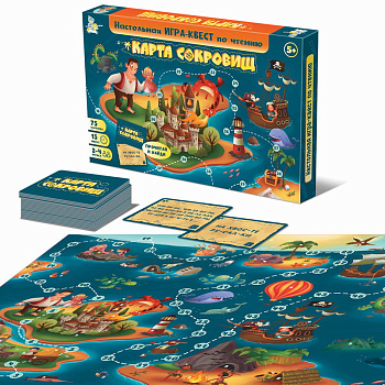 Игра-квест по чтению Карта Сокровищ 02915 (Дес.Кор.)
