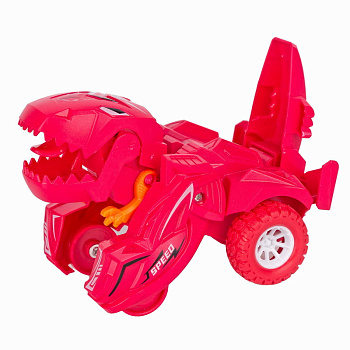 KiddieDrive Машинка трансформер Динорейсер 2-в-1 красный 79001_2