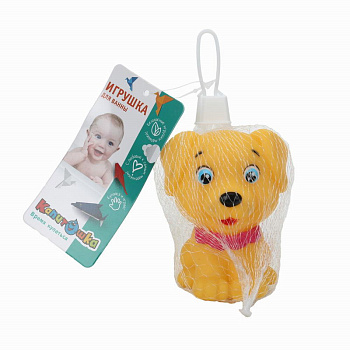 Игрушка д/купания Собачка в/сет YF-DOG-03