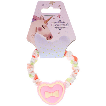 Резинки для волос детская  1шт "РОЗОВЫЕ ОБЛАКА"