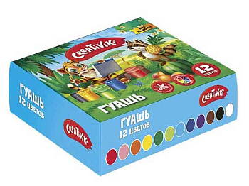 Гуашь 12цв. 20мл. Creativiki КГ1220КР