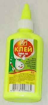 Клей ПВА  85гр. ЛУЧ 20С 1353-08 желтый флакон