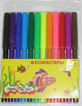 Фломастеры 12цв. Каляка-Маляка ФКМ12 блист.