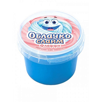 Слайм Прихлоп Флаффи Облачко (75гр) голубой П-ФЛАФ-ОБЛ-75-ГОЛ
