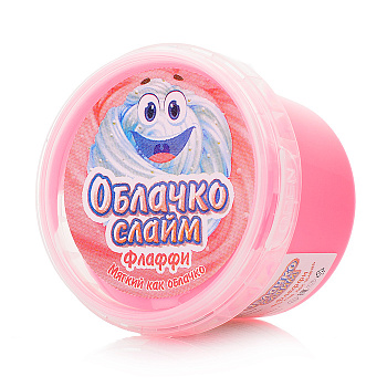 Слайм Прихлоп Флаффи Облачко (75гр) красный П-ФЛАФ-ОБЛ-75-КРА