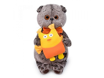 Кот Басик (25см) с совой Ks25-113