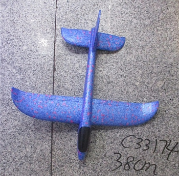 Самолет-планер 38см в пакете C33175 цвет микс