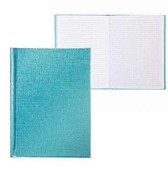 Записная книжка А6  64л. ХАТ тв.обл. "Metallic Мята" б/в,клетка,тисн. 238139