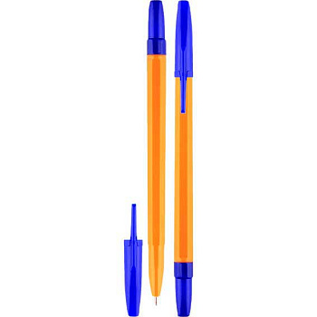 Ручка шар. ATTOMEX 5073919 синяя,0,7мм,желт.корп.