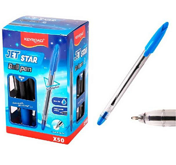 Ручка шар. KEYROAD KR973501 синяя,1,2мм