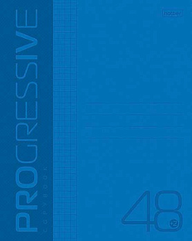 Тетрадь 48л. (линейка) ХАТ пластик.обл. Прогрессив "Синяя"
