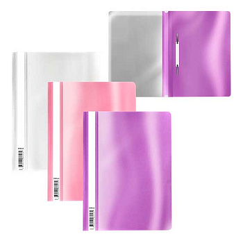 Скоросшиватель пластиковый А5+ EK "Glossy Candy" 55153 асс.,160мкм