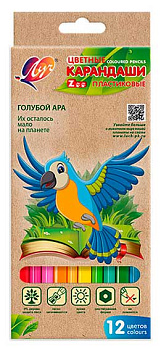 Карандаши пластик. 12цв. ЛУЧ "Zoo" 29С 1740-08 29С 1740-08