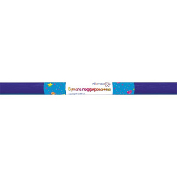 Бумага гофрированная ATTOMEX 50см*250см фиолетовая 8040712 (32г/м2)