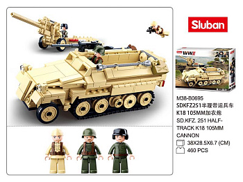 Мини-конструктор M38-B0695 WWII Военная техника-2 (460дет,2фиг) в/к