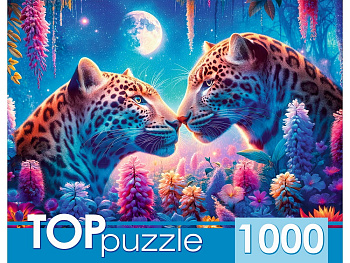 Пазлы (1000эл) Влюбленные леопарды ХТП1000-8738