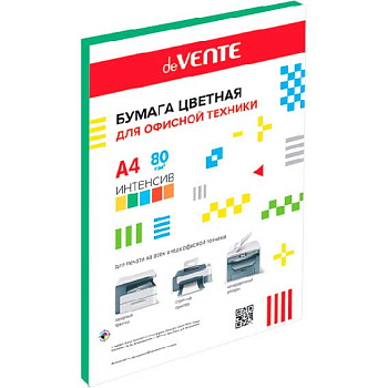 Бумага А4 д/офисной техники deVENTE  50л. интенсив.зеленый 2072417