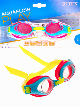 Очки д/плавания Aquaflow Play от 3-8лет 55611 (Интекс)