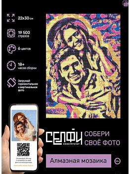 Алмазная мозаика Селфиконструктор (22х30см) Поп-арт (6цв) СКА-2453