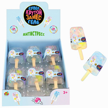 Игрушка-антистресс Крутой замес, Супергель Мороженое (13х5см,12шт/уп) Т25377