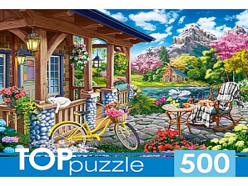 Пазлы (500эл) Терраса у горного озера П500-0739