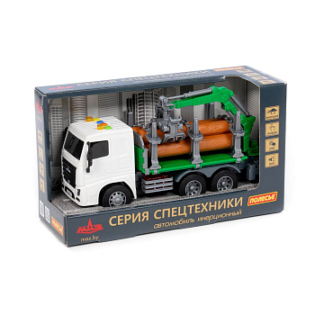 Автомобиль-лесовоз 9свет,звук) инерц в кор. 30130