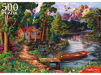 Пазлы (500эл) Домик у реки Ф500-8713