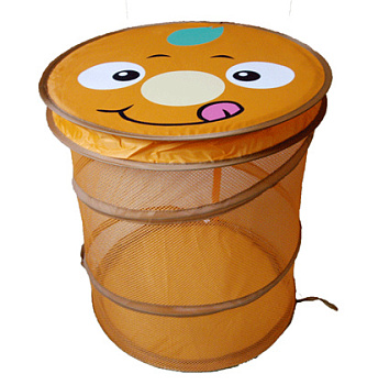 Бочонок для игр (корзина) 45*38см смайлик в пакете M17671