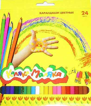 Карандаши 24цв. Каляка-Маляка ККМ24 к/к,е/подвес ККМ24