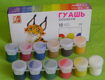 Гуашь 12цв. 15мл. ЛУЧ "ZOO" 20С 1356-08 в блок-таре