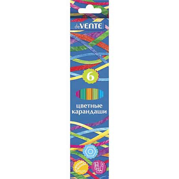 Карандаши пластик.  6цв. deVENTE "Flexi" 5021307 к/к 42320