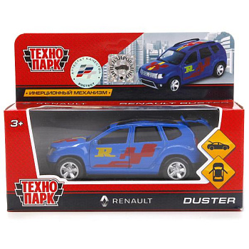 Машина Технопарк металл. Renault Duster (12см) дв,баг,в/к DUSTER-SPORT
